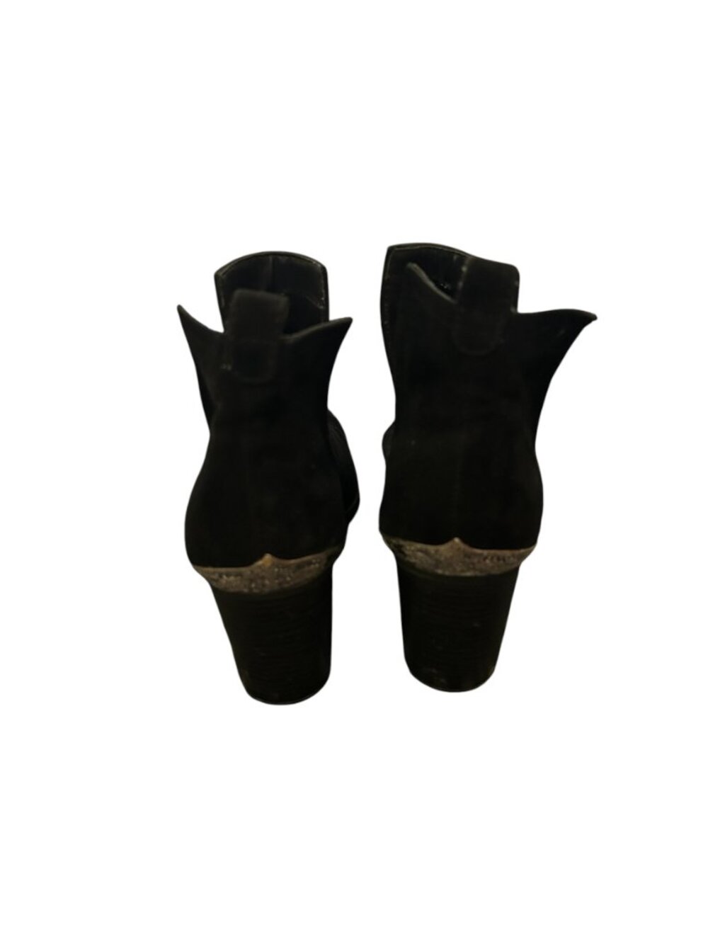 Mossimo Supply Co. Black Ankle Booties with Silver Toe Accent - Picture 5 of 11